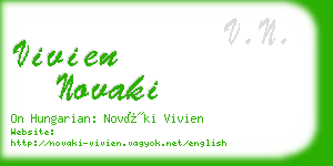 vivien novaki business card